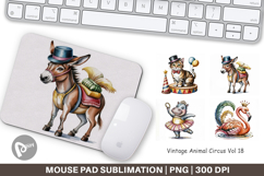 Mouse Pad Vintage Animal Circus Product Image 1