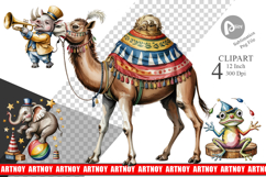 Vintage Animal Circus Clipart Product Image 1