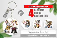 Keychain Vintage Animal Circus Product Image 1