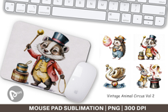 Mouse Pad Vintage Animal Circus Product Image 1