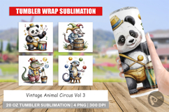 Tumbler Vintage Animal Circus Product Image 1