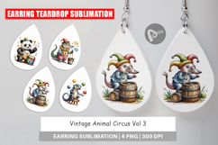 Earring Vintage Animal Circus Product Image 1