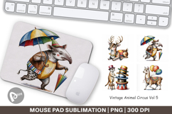 Mouse Pad Vintage Animal Circus Product Image 1
