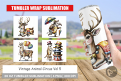 Tumbler Vintage Animal Circus Product Image 1