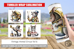 Tumbler Vintage Animal Circus Product Image 1