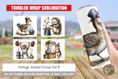 Tumbler Vintage Animal Circus Product Image 1
