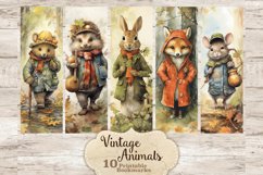 Vintage Animals Bookmarks, Bookmark Sublimation, GlamArtZhanna, Print And Cut Bookmark, Cute Bookmark, Bookworm Digital, Bookish Bundle , Bookmark Set, Bookworm Gift, Ephemera Printable