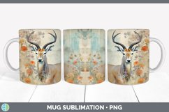 GorgeousDecoupage Antelopes Mug Wrap design.
