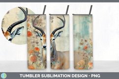 GorgeousDecoupage Antelopes Tumbler design.