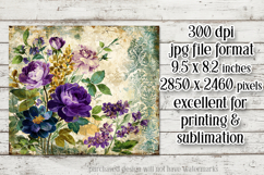 Vintage Mousepad, Sublimation Mousepad, Scrapbook Style, d55 Product Image 2