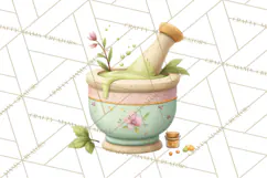 Vintage Apothecary PNG Clipart and Magical Illustrations Product Image 5