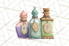 Vintage Apothecary PNG Clipart and Magical Illustrations Product Image 5