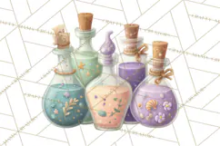 Vintage Apothecary PNG Clipart and Magical Illustrations Product Image 2