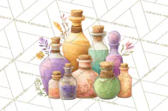 Vintage Apothecary PNG Clipart and Magical Illustrations Product Image 4