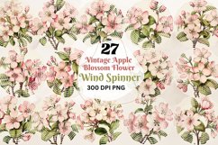 Vintage Apple Blossom Flowers Wind Spinner, Decoupage Apple Blossoms Wind Spinner,Wind Spinner Love,Vintage Flowers Wind Spinner,Vintage Apple Blossom Flowers Spinner,Decoupage Apple Blossoms Spinner, Vintage Flowers Spinner,Wind Spinner, Sublimation Vint