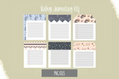 Vintage Aquarius Sign Seamless Pattern Journaling Page Product Image 1