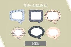 Vintage Aquarius Sign Seamless Pattern Speech Bubbles Product Image 1