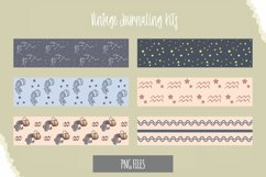 Vintage Aquarius Sign Seamless Pattern Strips Product Image 1