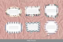 Vintage Art Deco Butterfly Seamless Pattern Speech Bubbles Product Image 1