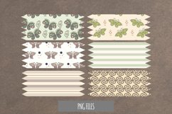 Vintage Art Deco Butterfly Seamless Pattern Tape Product Image 1