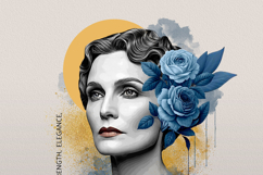 Vintage Art Deco Style Portrait Illustration Photo Effect Product Image 4