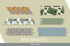 Vintage Audio Cassette Patterned Shaped Tag Product Image 1