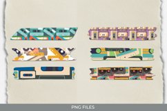 Vintage Audio Cassette Patterned Tape Product Image 1