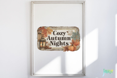 Vintage Autumn Label Clipart Product Image 4