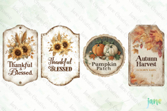 Vintage Autumn Label Clipart Product Image 1