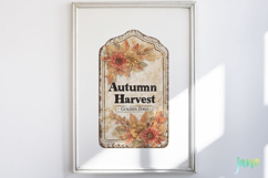 Vintage Autumn Label Clipart Product Image 5