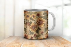 Vintage Autumn Sunflowers Digital Paper Bundle Product Image 4