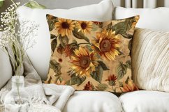 Vintage Autumn Sunflowers Digital Paper Bundle Product Image 5