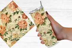 Vintage Peonies Flowers Seamless Digital Paper Bundle Product Image 6