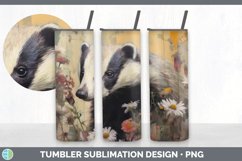 GorgeousDecoupage Badgers Tumbler design.