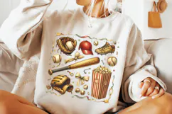 Baseball PNG Sublimation, Retro Baseball PNG, Game Day PNG Product Image 3