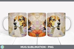 GorgeousDecoupage Beagles Mug Wrap design.