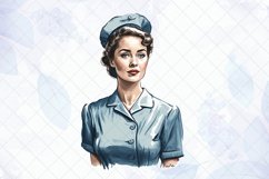 Vintage Beautiful Nurse Sublimation Clipart Product Image 5