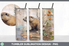 GorgeousDecoupage Beavers Tumbler design.