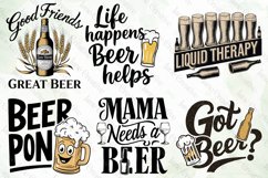 Vintage Beer Quotes Sublimation Bundle Product Image 5
