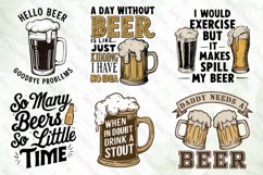 Vintage Beer Quotes Sublimation Bundle Product Image 4