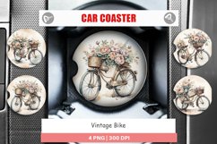 Car Coaster Vintage Bike Product Image 1