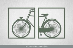 Retro Bike Paper Cut | Continuous Papercut Product Image 1