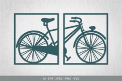 Classic Bicycle Paper Cut | Continuous Papercut Product Image 1