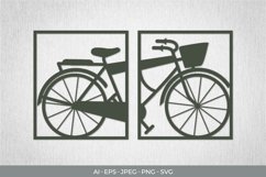 Vintage Bike Paper Cut | Continuous Papercut Product Image 1