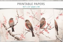 Bird Junk Journal Kit, winter birds Product Image 1