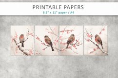 Bird Junk Journal Kit, winter birds Product Image 2