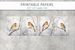 Vintage Bird Junk Journal, robin bird Product Image 2