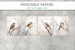 Vintage Bird Junk Journal, digital paper Product Image 2