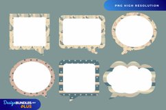 Floral Vintage Birdcage Scrapbook Speech Bubbles Product Image 1