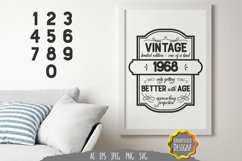 Vintage Birth Year SVG Product Image 1